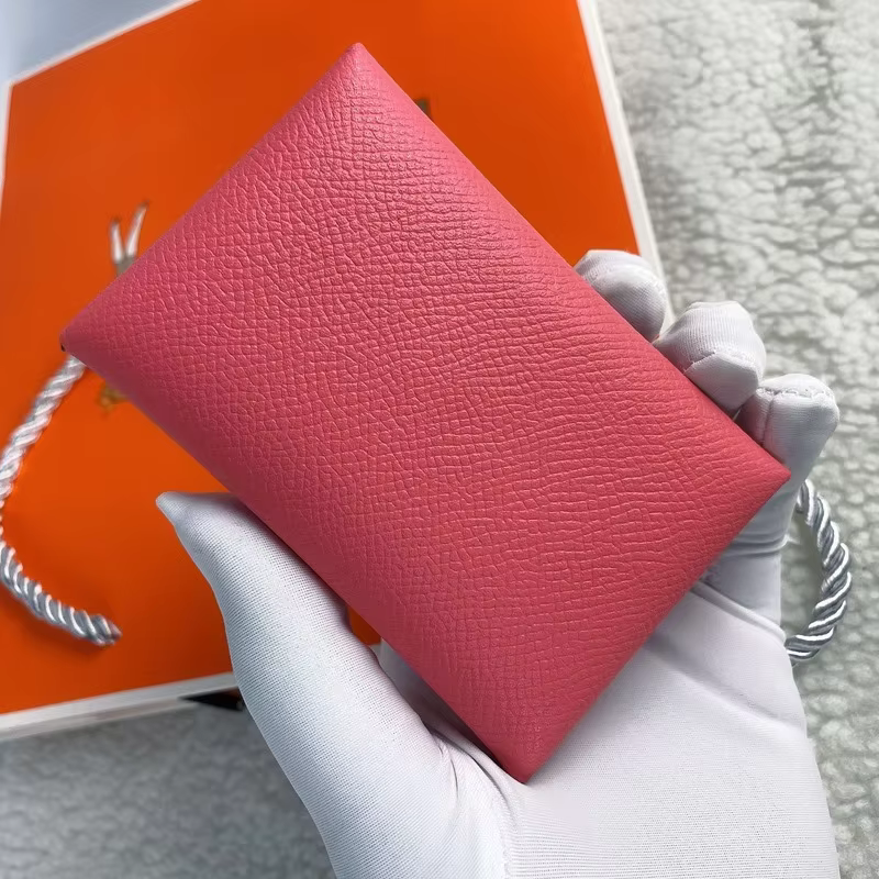 Mini porte-cartes de crédit en cuir véritable pour femme