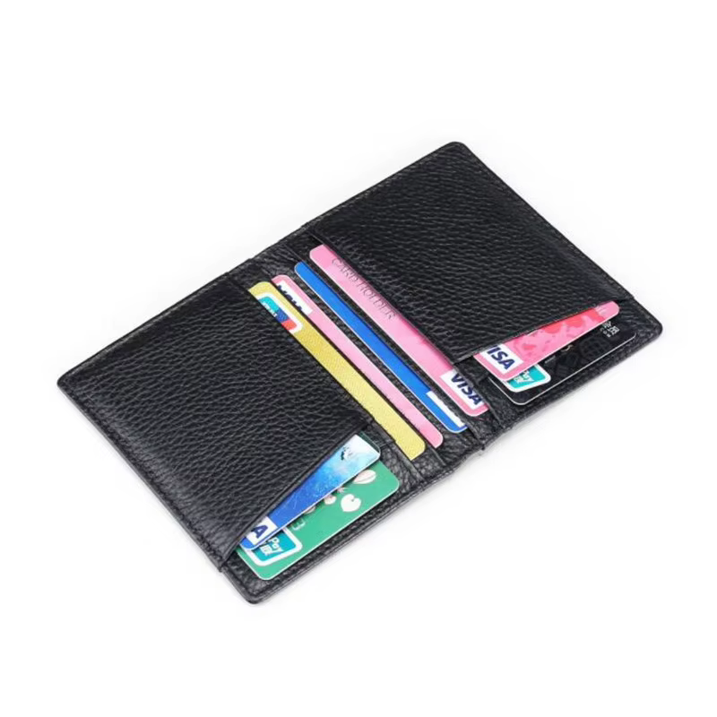 Portefeuille super fin et souple en cuir de mouton véritable