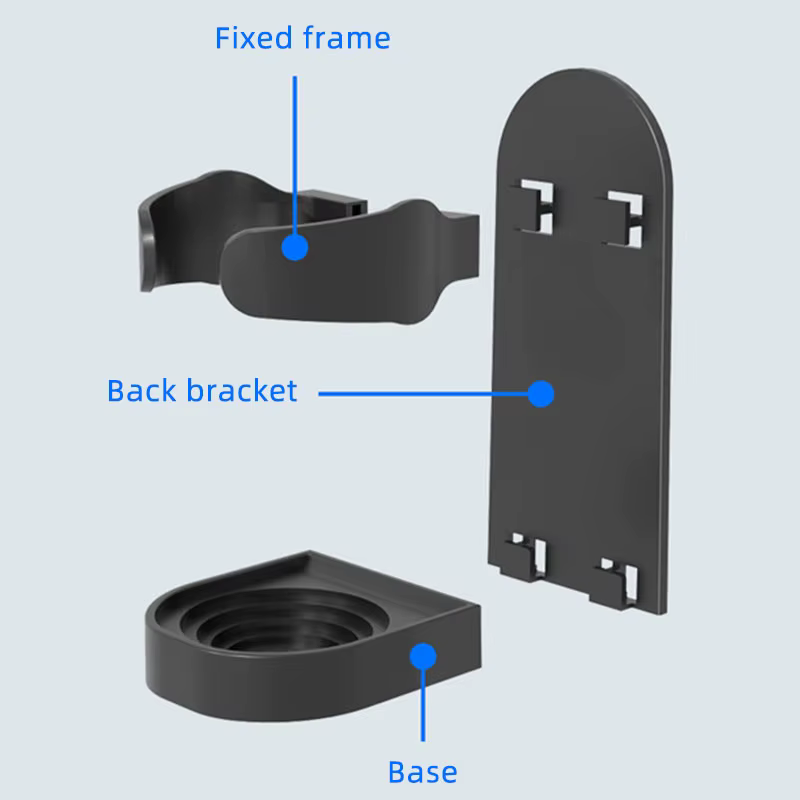supports de rasoirs porte rasoir support rasoir etagere murale Porte-rasoir avec crochets de rangement pour brosse à dents, support auto-adhésif sans poinçon, sans trace, porte-brosse de rasage électr