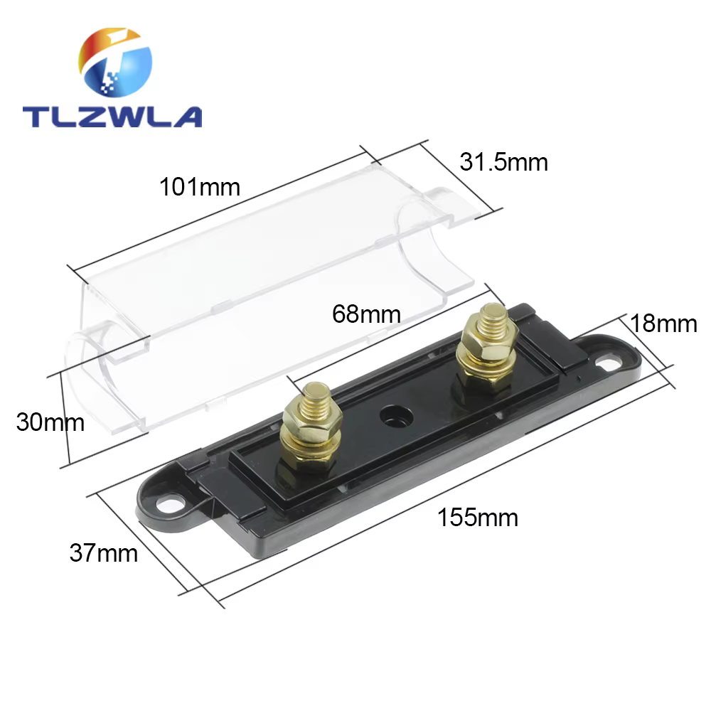 1 jeu de porte-fusibles ANL, fusible boulonné, porte-fusibles automobiles, lien Fusible avec fusible 40A 60A 80A 100A 200A 250A 300A, fusibles AMP