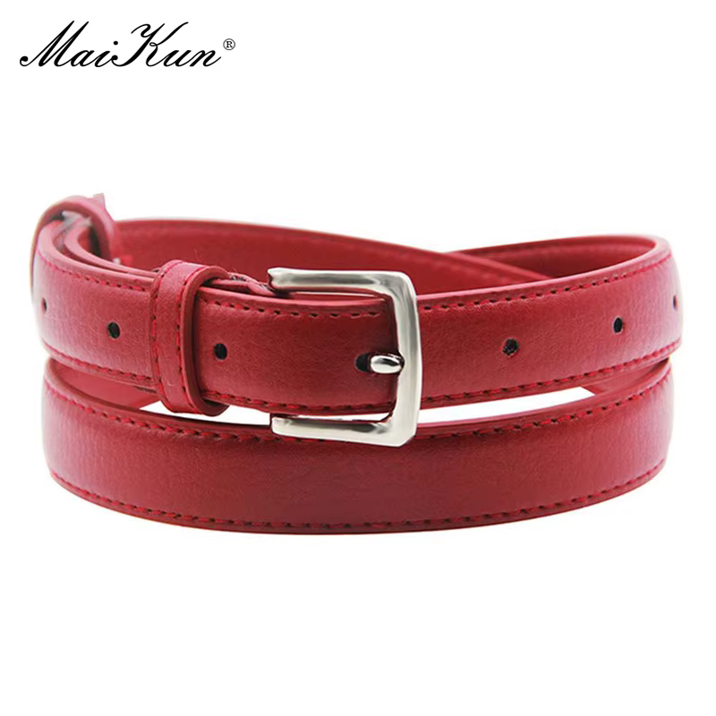 Ceinture en cuir slim pour femmes