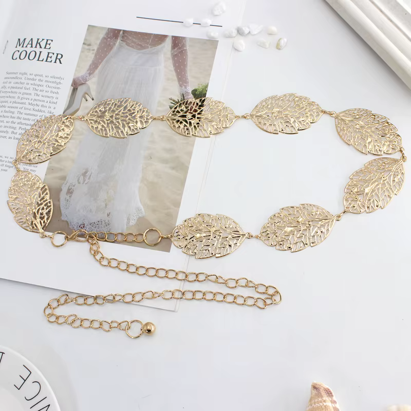 Ceinture Ajourée en Forme de Cuir oral elu pour Femme