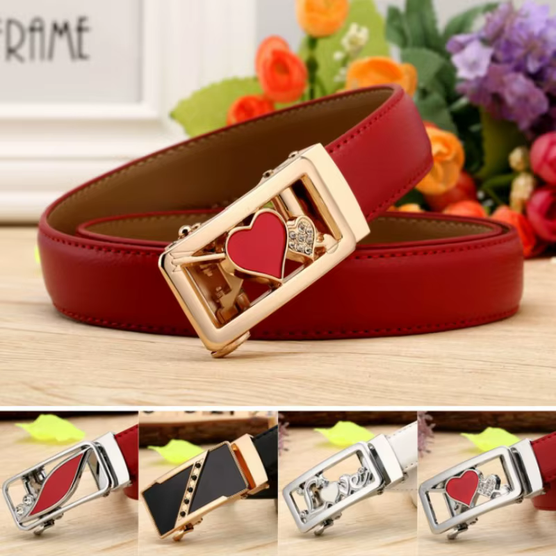 Ceintures pour femmes, ceinture en cuir à boucle tendance pour jeans