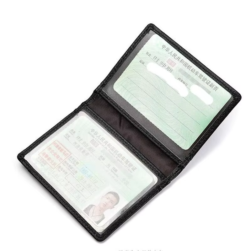 Portefeuille super fin et souple en cuir de mouton véritable