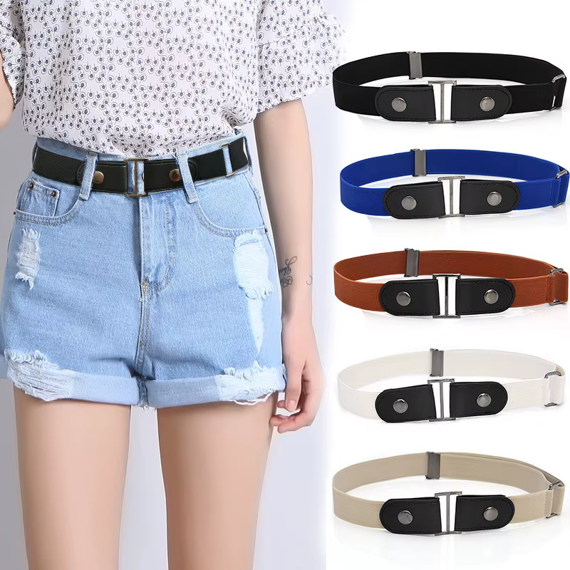 Ceinture élastique sans boucle pour femmes
