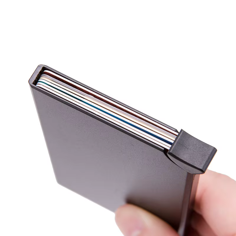 Portefeuille Rfid en aluminium et métal