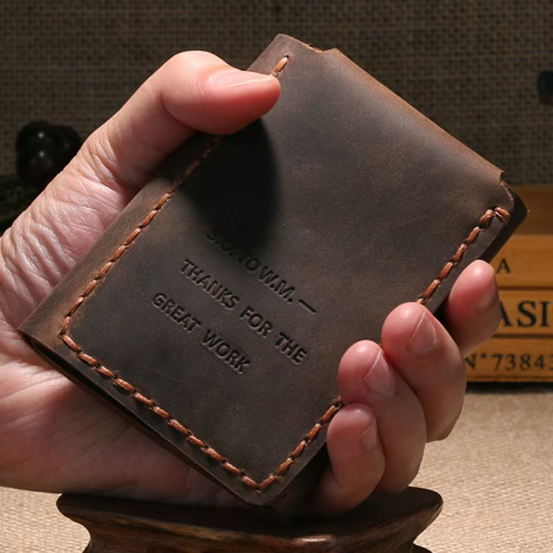 Walter Mitty, portefeuille en cuir véritable pour hommes