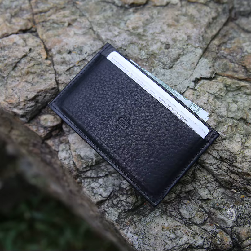 Porte-cartes en cuir pour hommes