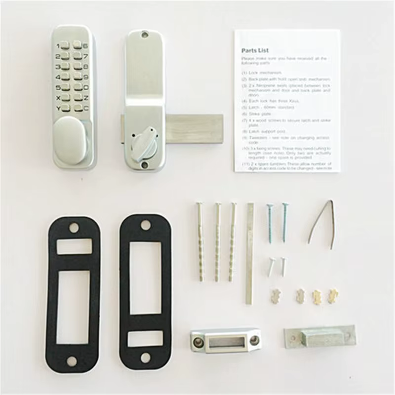 Serrures de porte mécaniques numériques sans clé avec bouton poussoir à code, bouton narpour la sécurité à domicile