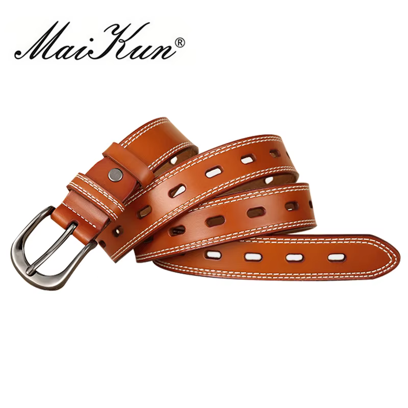 Ceintures de luxe en cuir véritable pour femmes