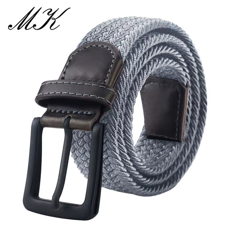 MaiKun toile ceintures pour hommes mode métal boucle ardillon militaire tactique sangle mâle ceinture élastique pour pantalons jean