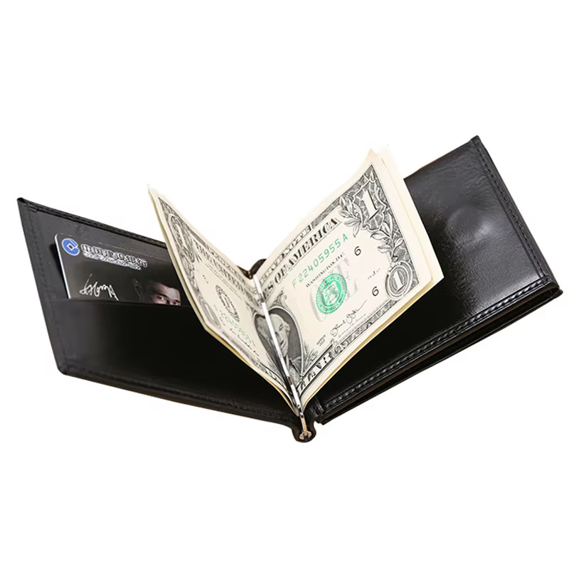 Porte-monnaie de luxe en cuir pour hommes d'affaires