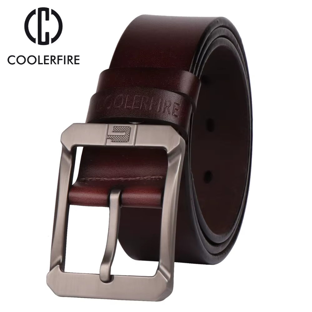 Ceintures en cuir véritable Coolerfire pour hommes
