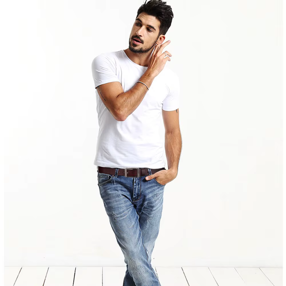 Ceintures en cuir véritable Coolerfire pour hommes