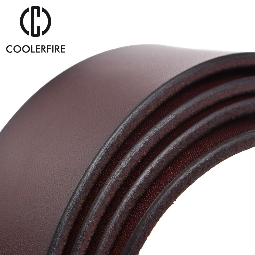 COOLERFIRE Ceinture en cuir véritable avec boucle à ardillon