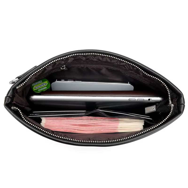 Marque de luxe hommes d'affaires portefeuille en cuir homme pochette pièces de monnaie poche sac à main enveloppe décontractée longs portefeuilles mâle sac pratique pour IPAD