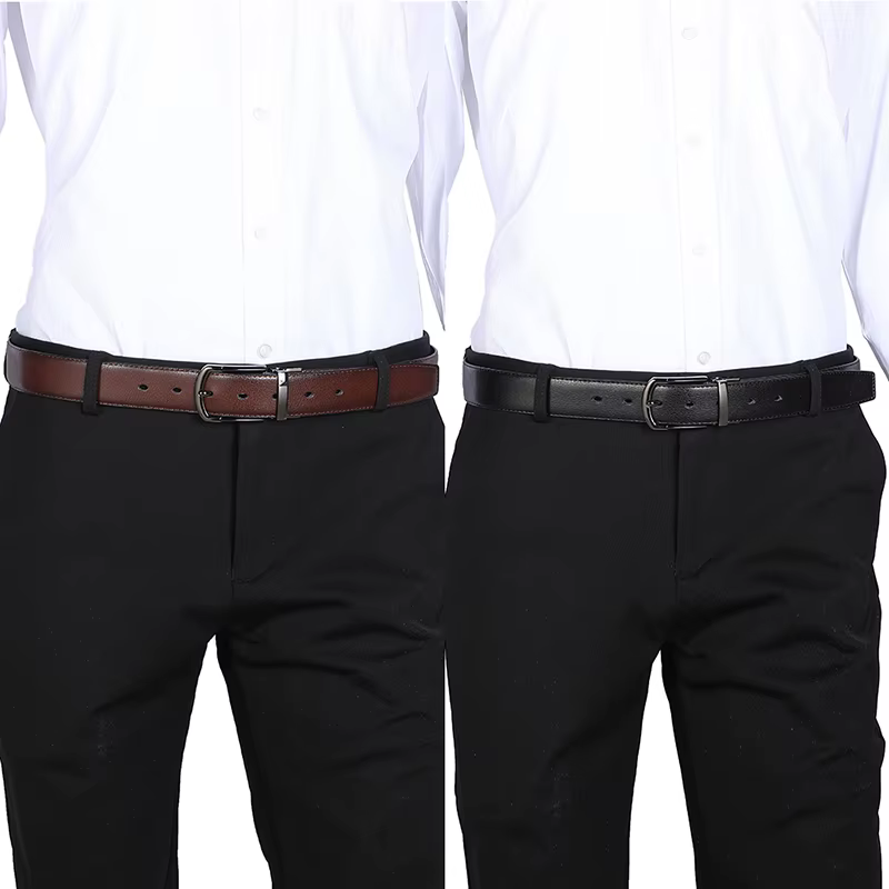 Ceinture en cuir véritable pour homme
