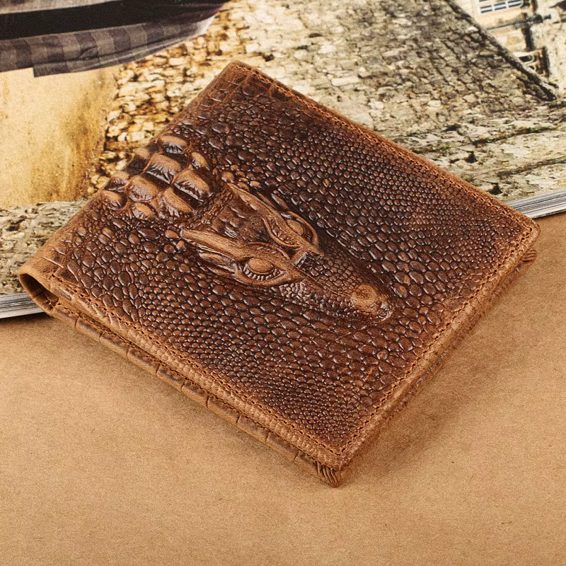 Ruil – portefeuille rétro en cuir de vache véritable pour homme