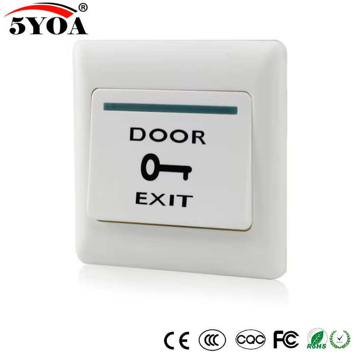 Bouton de sortie de porte, interrupteur poussoir de déverrouillage pour système de contrôle d'accès, serrure électronique