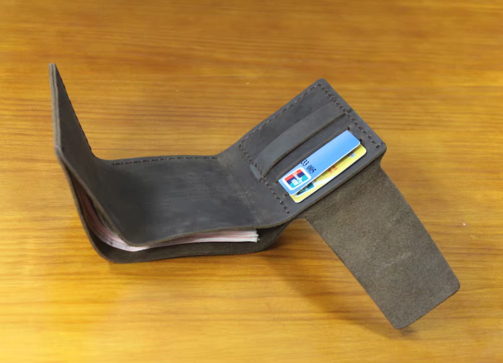 Walter Mitty, portefeuille en cuir véritable pour hommes