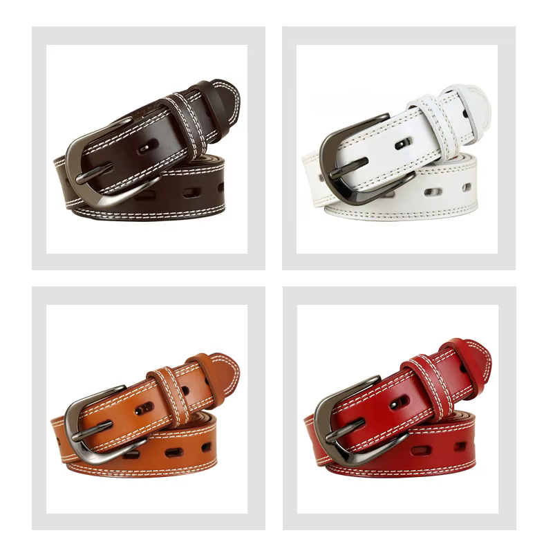 Ceintures de luxe en cuir véritable pour femmes