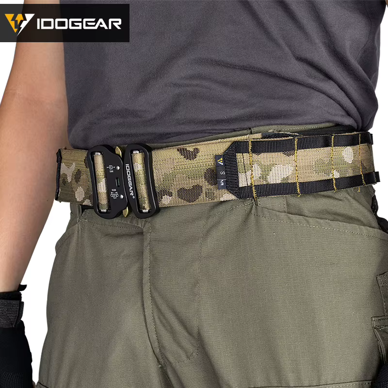 IDOGEAR tactique 2 pouces ceinture de Combat boucle à dégagement rapide MOLLE chasse Sport hommes