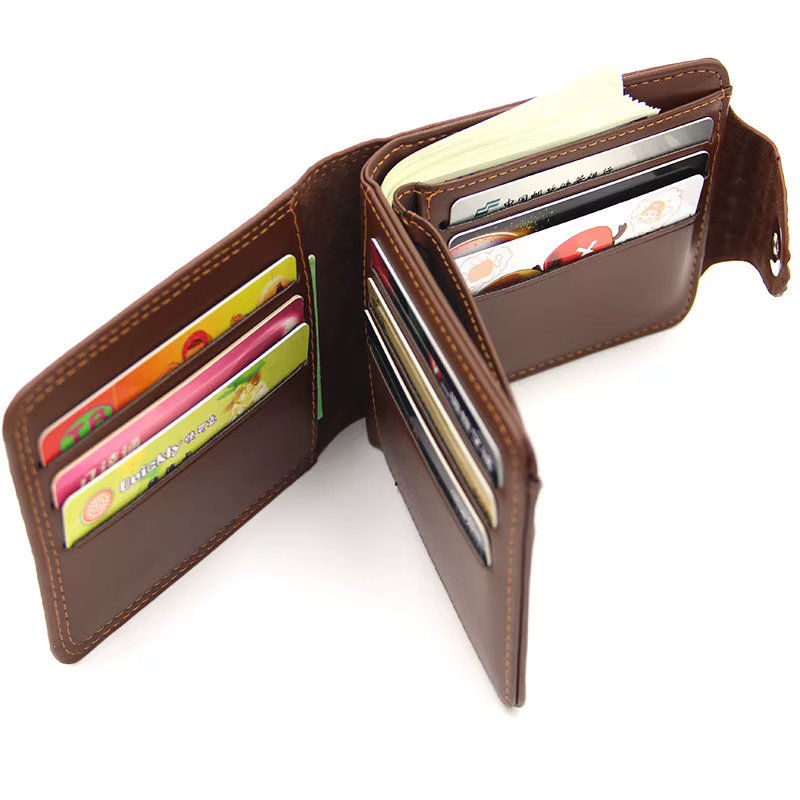 Portefeuille de luxe en cuir de vache pour homme