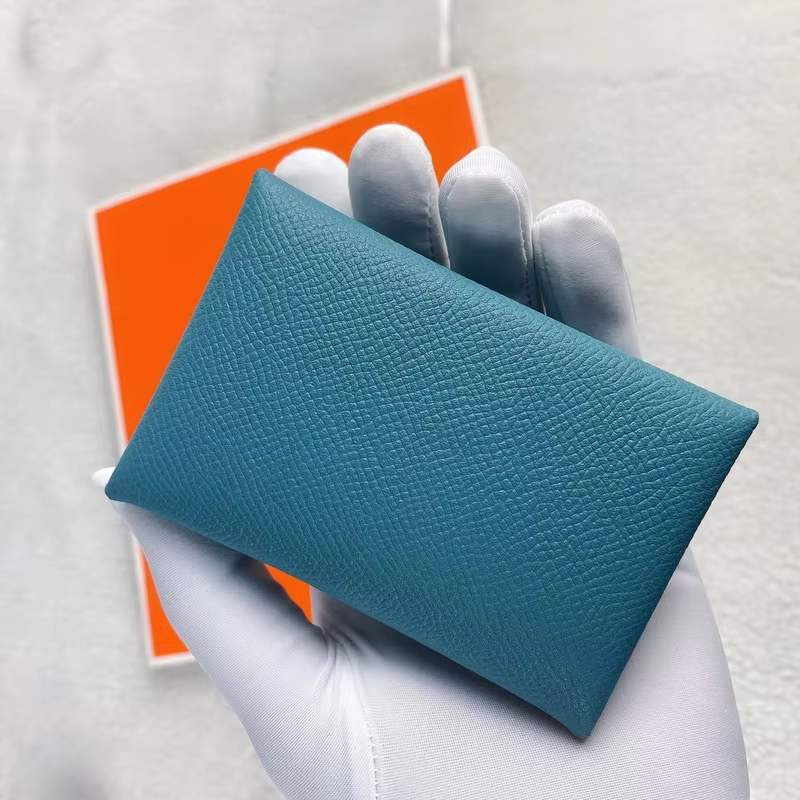 Mini porte-cartes de crédit en cuir véritable pour femme