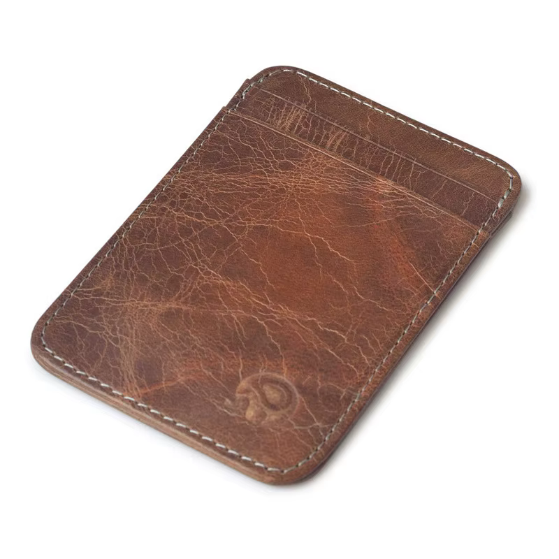 Porte-cartes en cuir véritable
