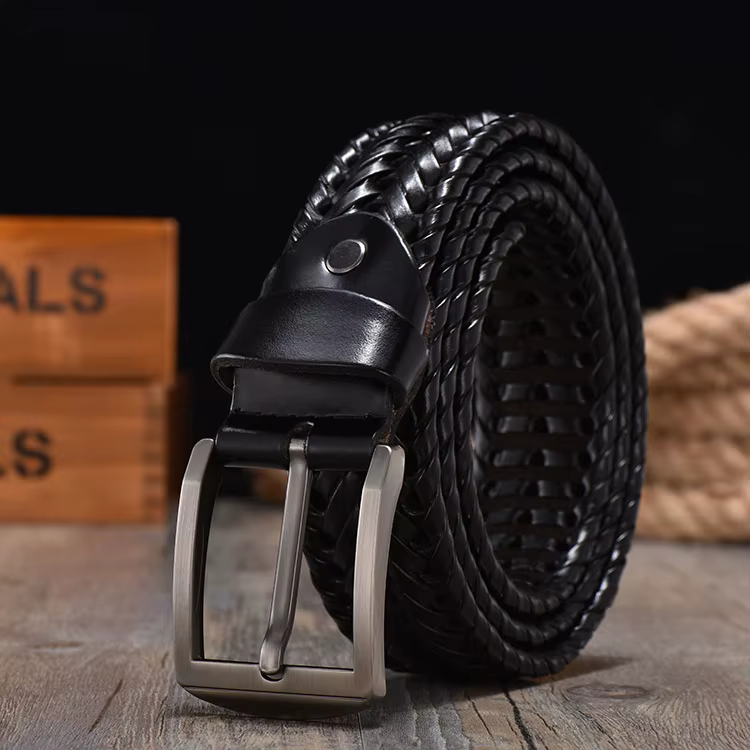 Nouvelle ceinture tressée pour hommes