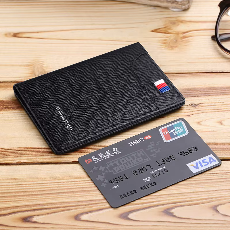 Petit porte-cartes vertical pour hommes