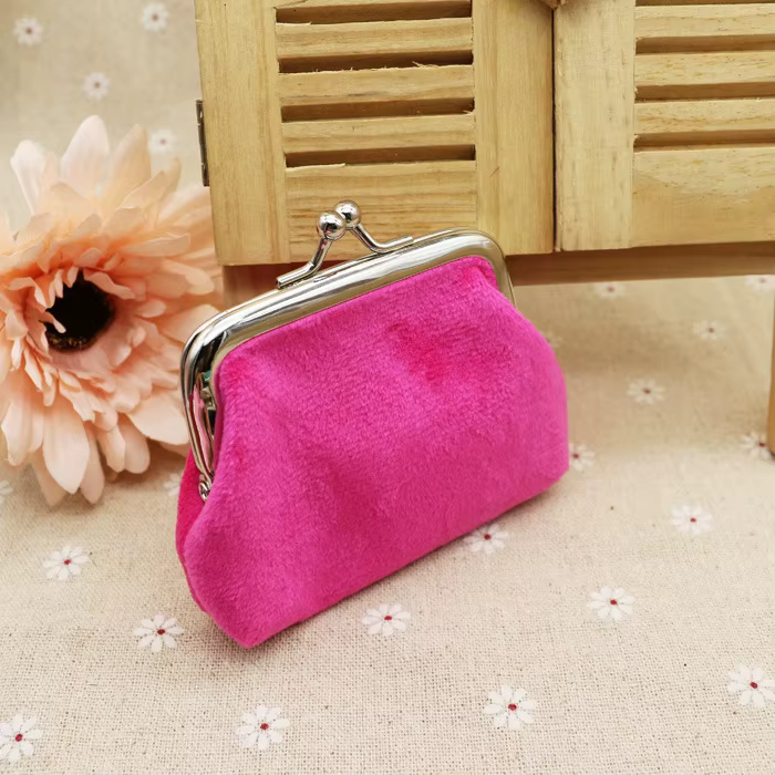 Porte-monnaie en velours côtelé pour femmes, sac d'argent couleur bonbon, petit portefeuille, pochette, sac à clés pour dames, Mini porte-monnaie