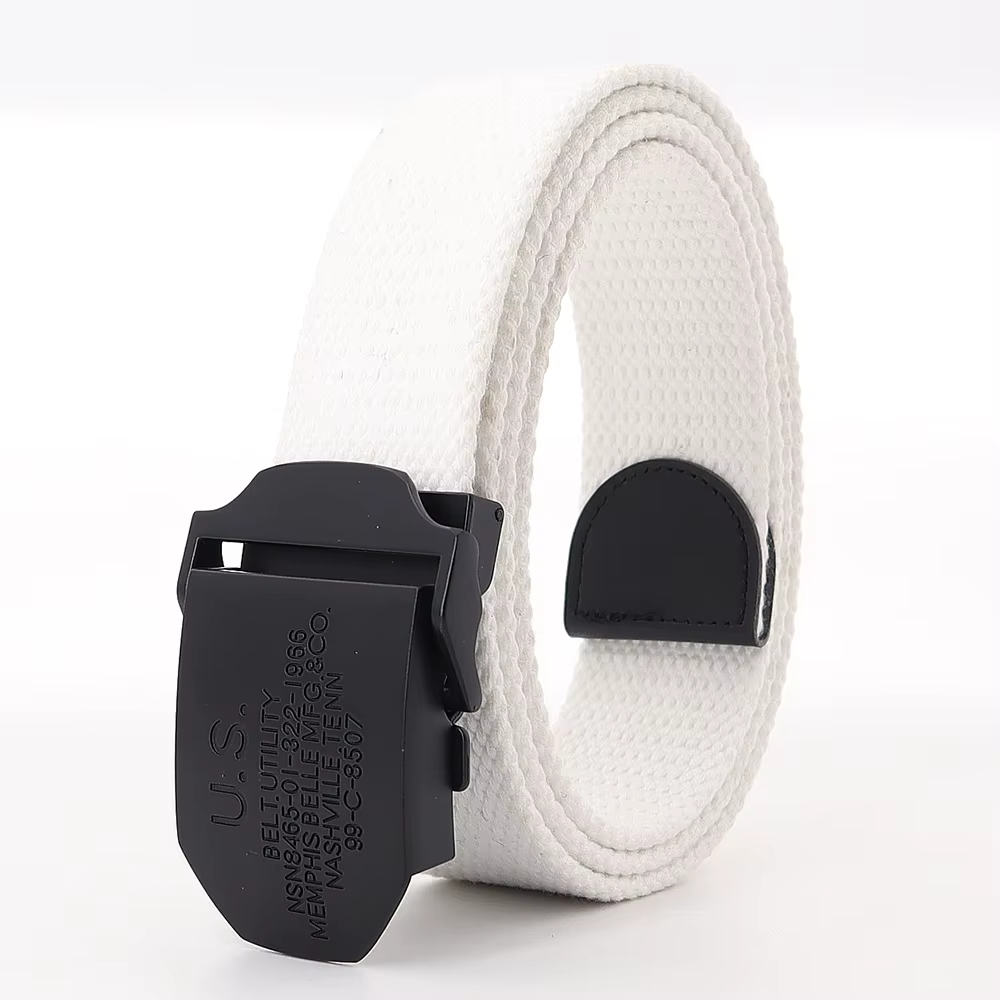 Ceinture jeans ceintures pour homme noir US boucle mode