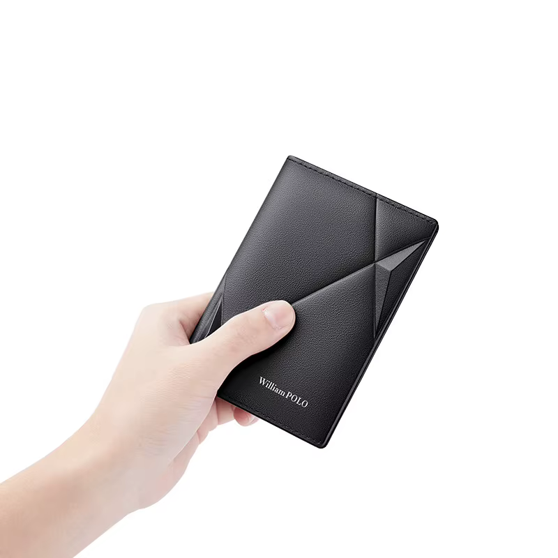 Portefeuille en cuir pour hommes, porte-cartes vertical ultra fin, multifonctionnel, pour permis de conduire, porte-monnaie court de marque de haute qualité