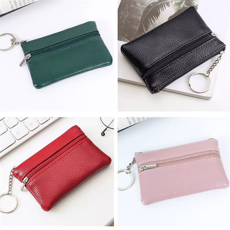 Porte-monnaie en cuir à la mode pour femmes