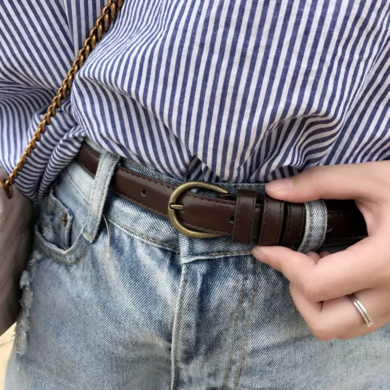 Ceinture classique en cuir de haute qualité pour hommes
