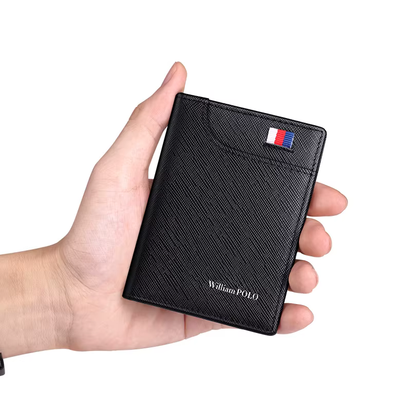 Petit porte-cartes vertical pour hommes