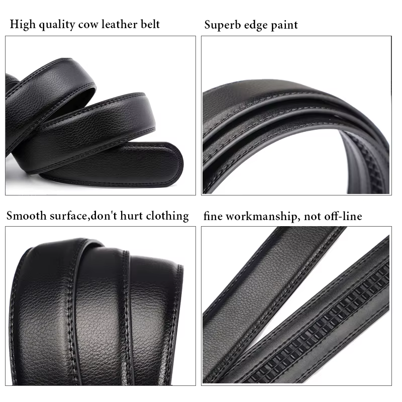 Ceinture unisexe en cuir véritable pour hommes et femmes