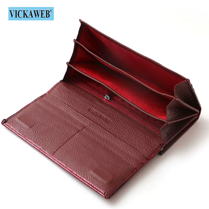 Cadeau gratuit portefeuille femmes en cuir moraillon magnétique marque de luxe dames Long porte-monnaie créateur de mode femme nouvelles pochettes AE1518-1