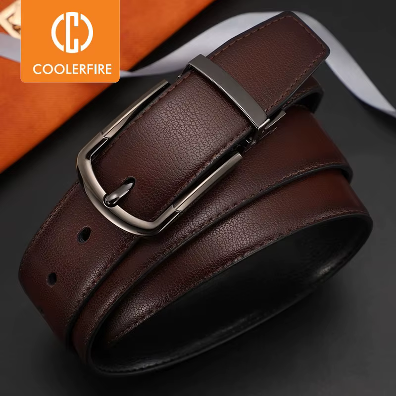 Ceinture en cuir véritable pour homme