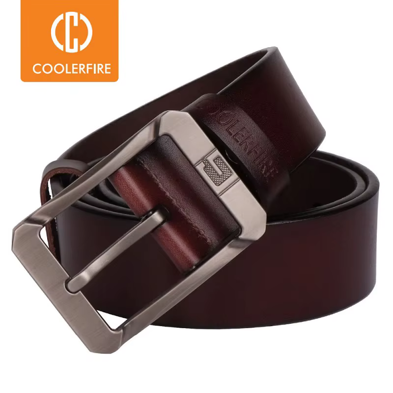 Ceintures en cuir véritable Coolerfire pour hommes