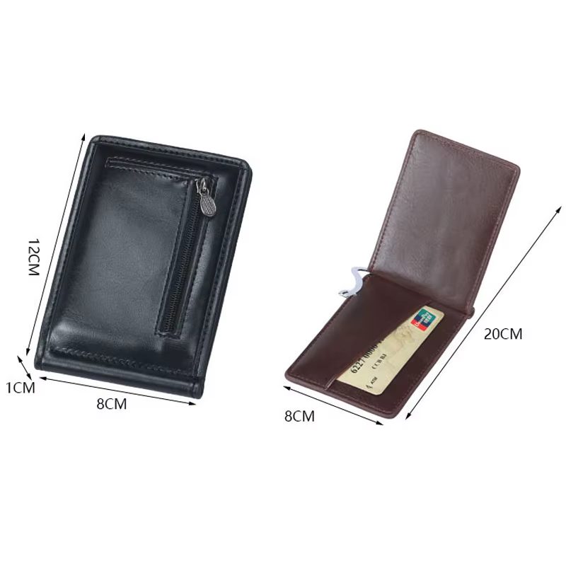 Nouveau petit portefeuille en cuir pour hommes