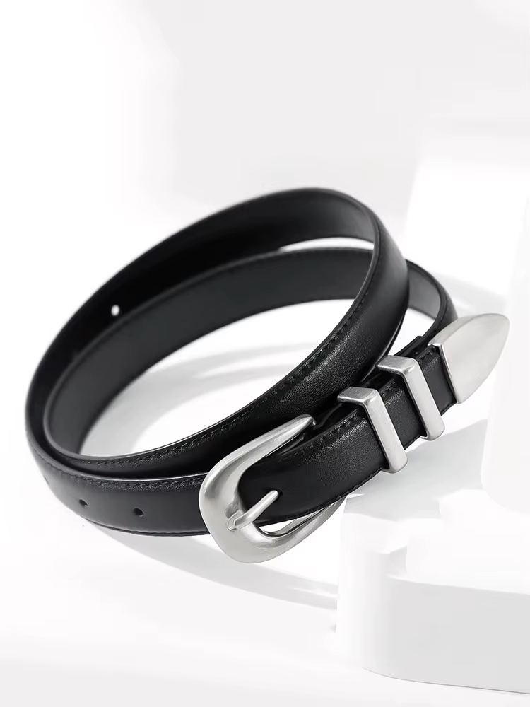 Ceinture en cuir véritable pour femmes et filles