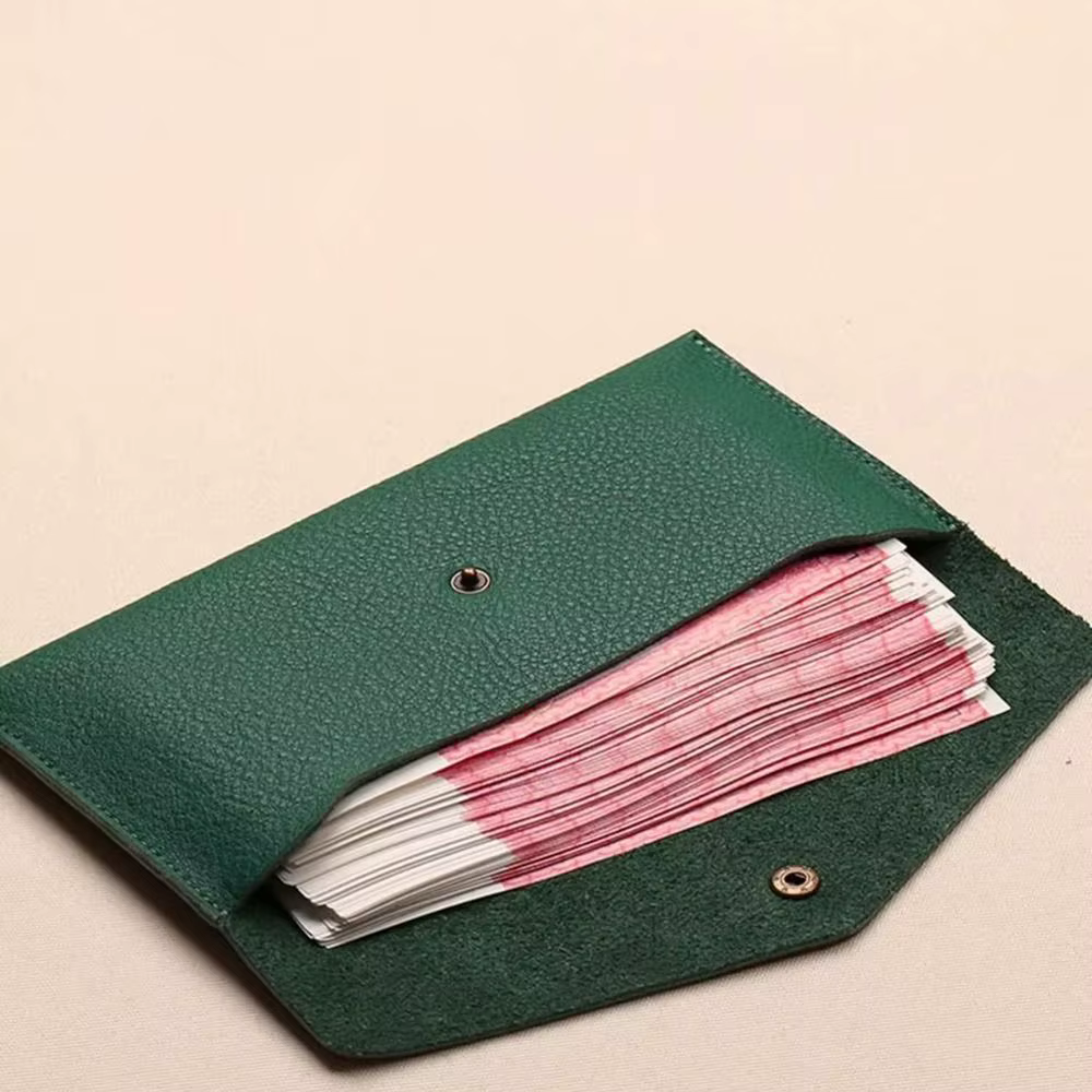 Nouveau Portefeuille en cuir souple pour femmes