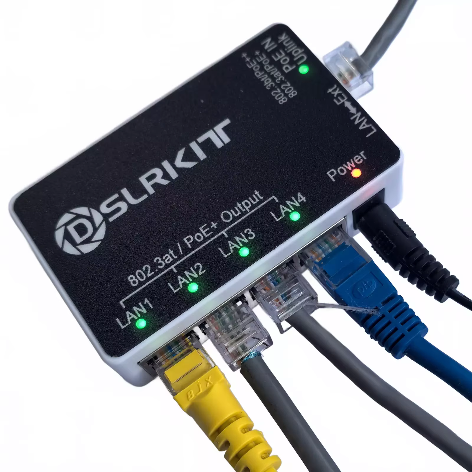 PoE ++-Commutateur de passage PoE à 5 ports Gigabit, 90Watt, extension extérieure, stérilisation 3bt à