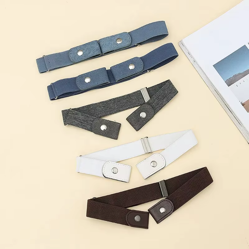 Ceinture élastique sans boucle pour femmes et hommes