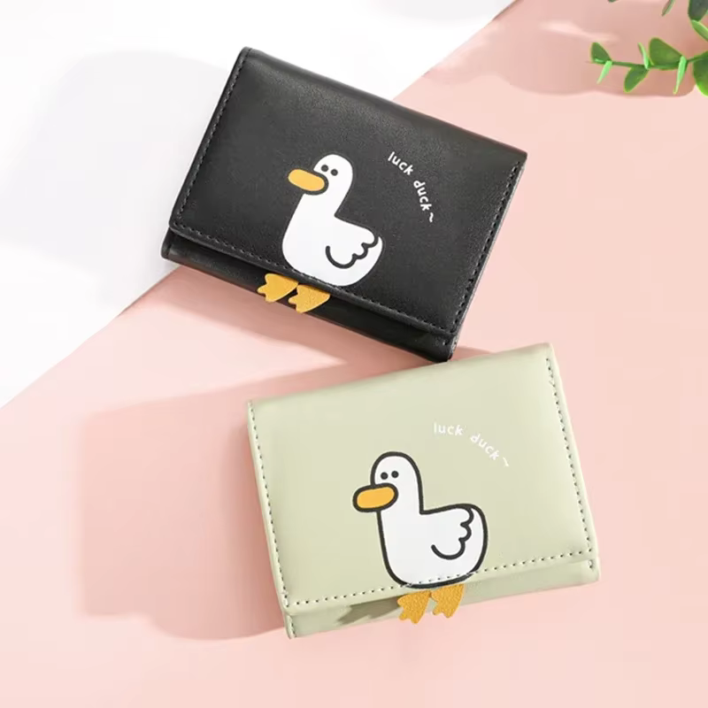 Portefeuille en cuir PU pour femme