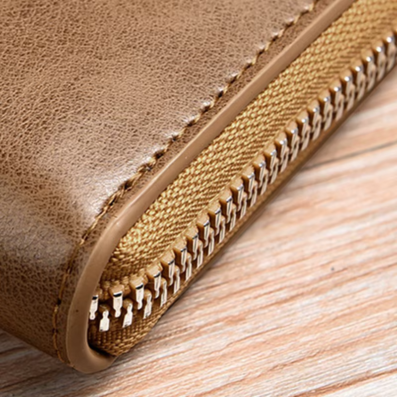 Portefeuille en cuir multifonctionnel personnalisable pour porte-cartes et cartes d'identité