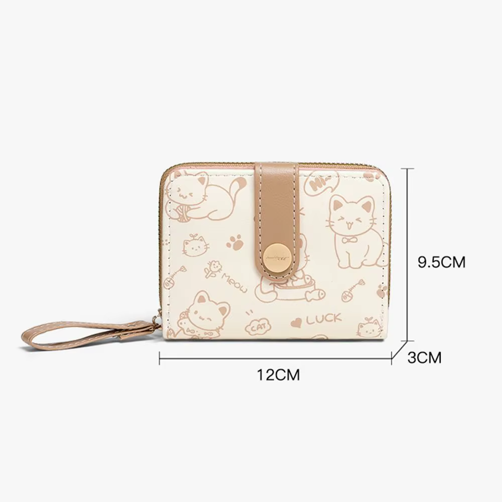 Porte-monnaie chat mignon pour femmes
