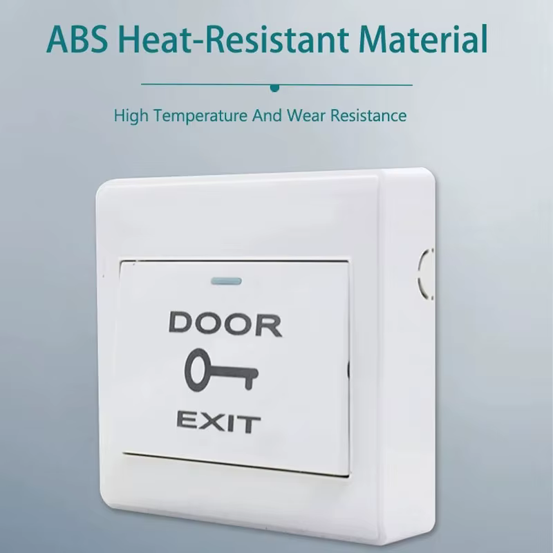Bouton de sortie avec interrupteur poussoir en plastique de boîte inférieure adapté à toutes sortes de portes